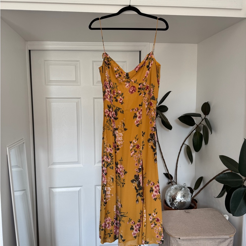 Reformation Juliette Angelica yellow dress